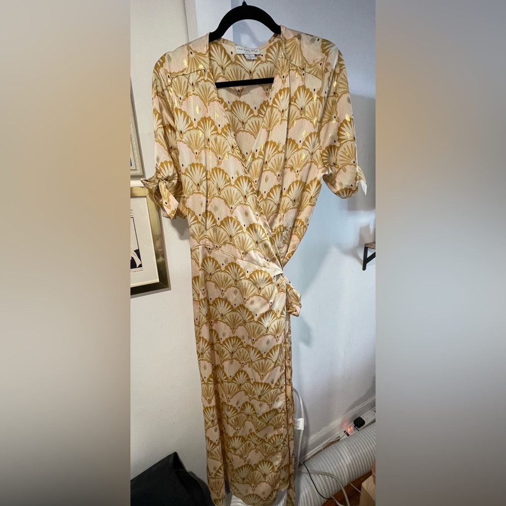 Never Fully Dressed Gold Patterned Dress